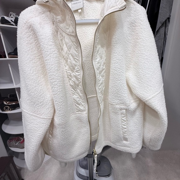 Varley Jackets & Blazers - Varley White Teddy Jacket